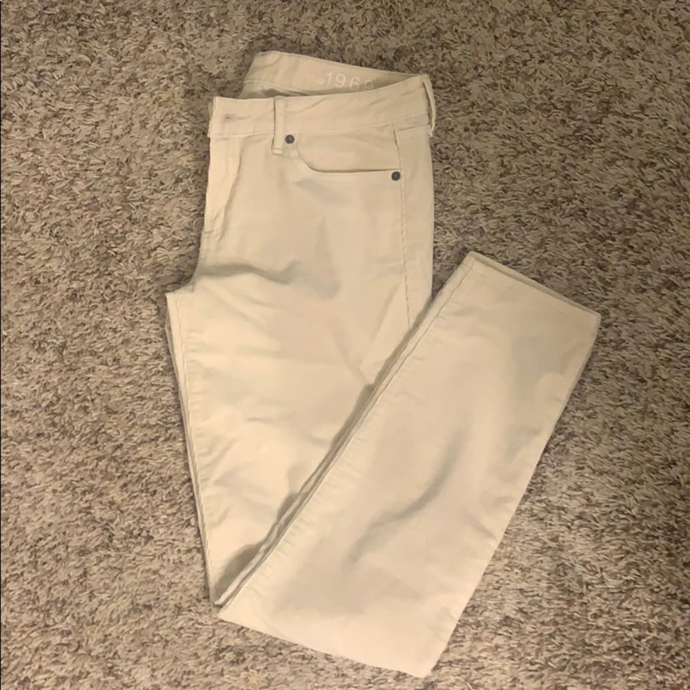Cream skinny cords